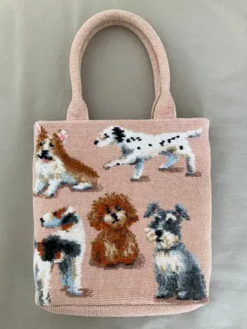 페이러 마이퍼피 강아지 패턴 백