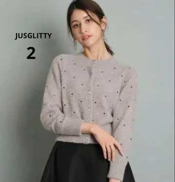 JUSGLITTY 유라쿠초 마루이 한정판 펄 가디건 도트 2