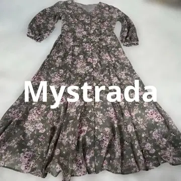 새상품급 Mystrada 꽃무늬 롱 원피스 38