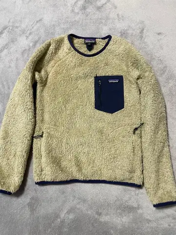 재가격 인하 patagonia 로스 가토 크루 베이지, 네이비 XS
