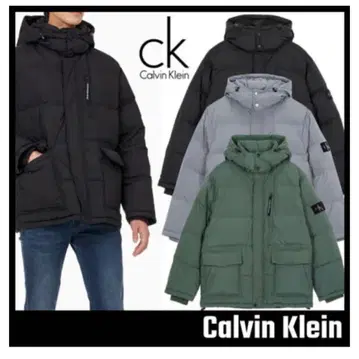 Calvin Klein Jeans 블랙 다운 자켓
