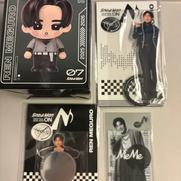 메구로 렌 Snow Man ON 굿즈