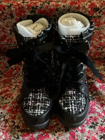 유메텐보 트위드 부츠