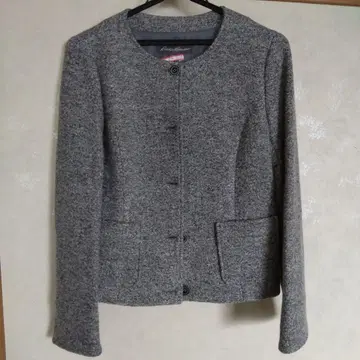 Eddie Bauer 노카라 자켓 그레이