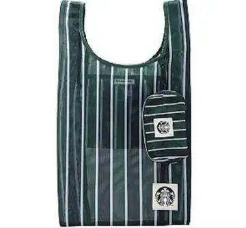 대만 한정판 스타벅스 에코백 다크 그린 스벅