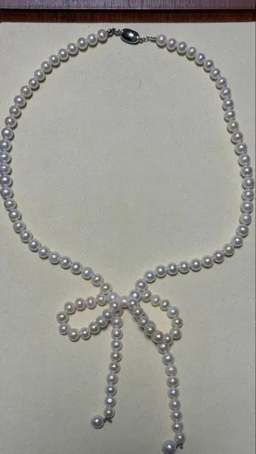 오더 제품 펄 목걸이