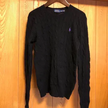 폴로 랄프로렌 울 캐시미어 케이블 니트 스웨터 S