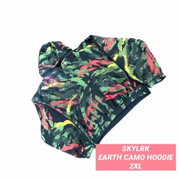 SKYLRK Earth Camo Hoodie 2XL POP UP 한정판