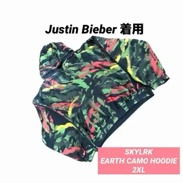 SKYLRK Earth Camo Hoodie 2XL POP UP 한정판