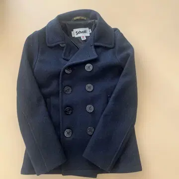 Schott 네이비 울 피 코트
