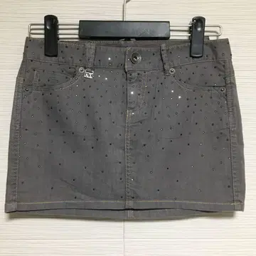 아르마니 체인지 큐빅 그레이 미니 스커트 타이트 스커트