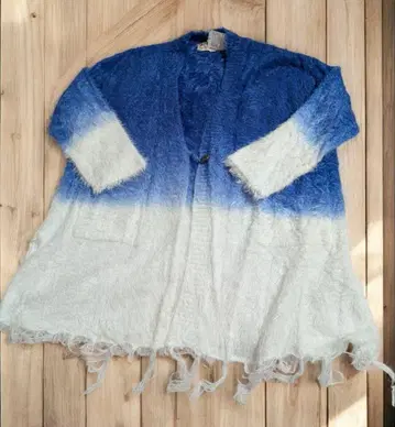 Kahiko 카히코 그라데이션 샤기 니트 가디건