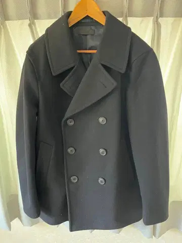 [ 새상품 ] 유니클로 피 코트 네이비