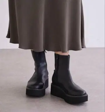 비어즐리 beardsley 가죽 미들 부츠