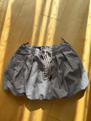 ZARA 벌룬 스커트 깅엄 체크