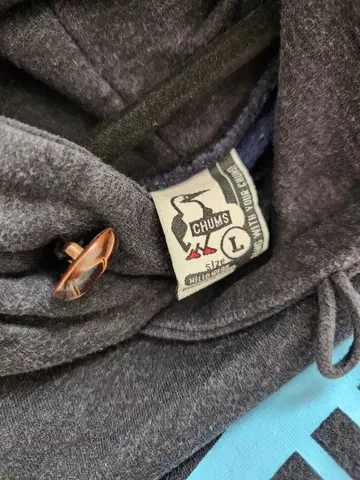 CHUMS 그레이 후드티 L 사이즈