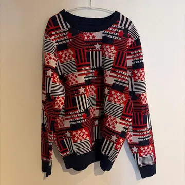 PING 별 패턴 스웨터 L 사이즈