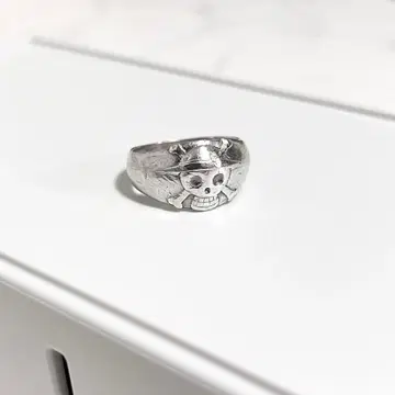 원피스 밀짚모자 해적 아이콘 링 925