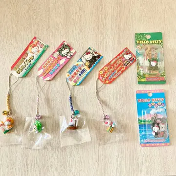 규슈 지방 한정 키티 헬로키티 매듭 지퍼 마스코트 스트랩