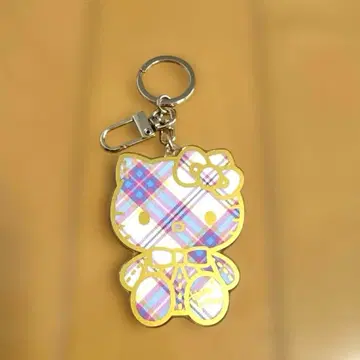 헬로키티 50주년 기념 [ 헬로키티 드레스 타탄 ] 아크릴 키링