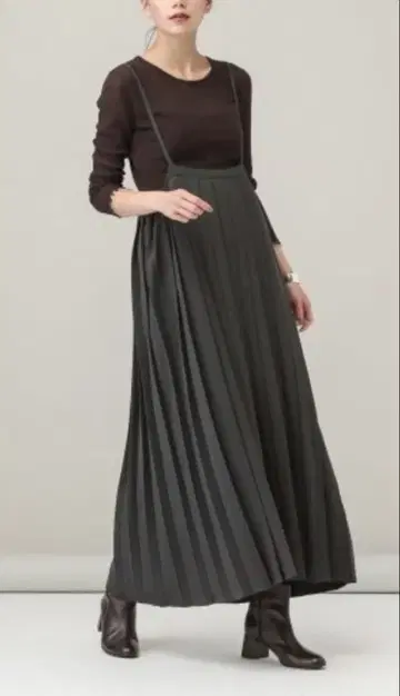 캘런솔로지 플리츠 살로펫 차콜 그레이