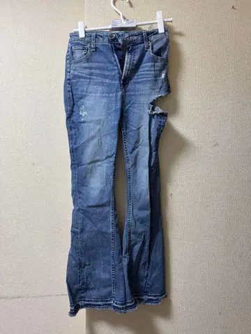 데미지 가공 부츠컷 데님 M 사이즈