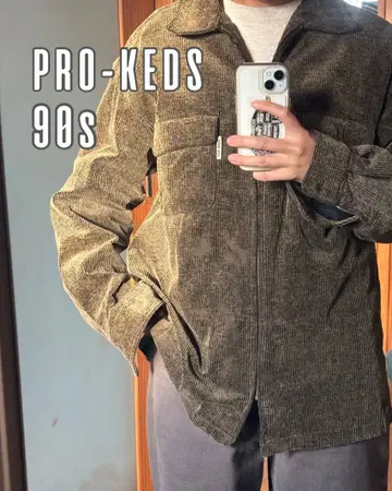 90s 빈티지 PRO-KEDS 프로케즈 코듀로이 자켓 브라운