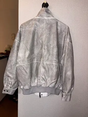 [ CLEL ] 하이 빈티지 디자인 인조 가죽 블루종 S 사이즈