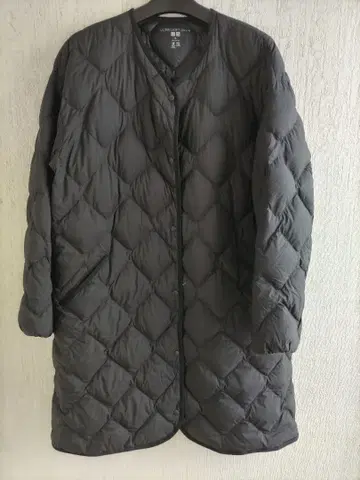 유니클로 울트라 라이트 다운 릴랙스 코트 XL 블랙