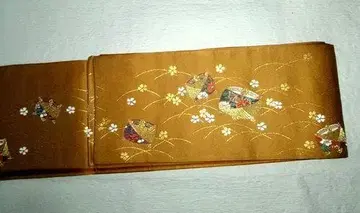 가는 허리띠 순수 실크 양면 실춤과 우산 패턴