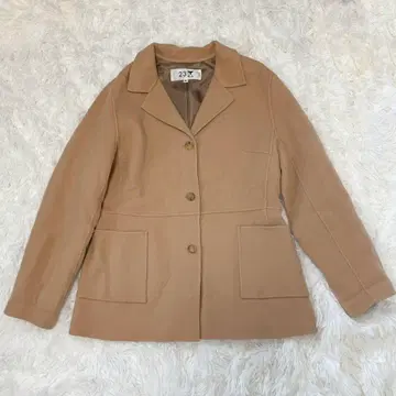 23구 빅 사이즈 울 자켓 46 카멜 베이지