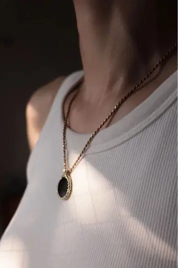 GAGAN ouroboros coin necklace