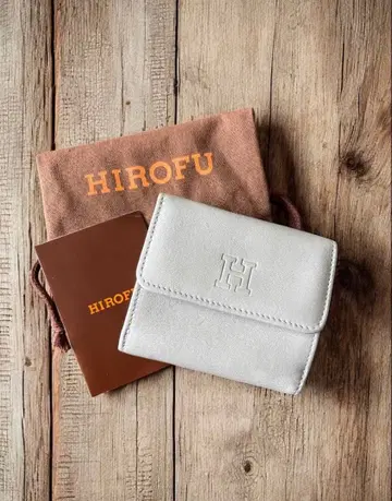 HIROFU 페일 그레이 이단 접이식 지갑