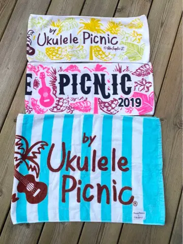 우쿨렐레 피크닉 타월 3개 세트 2013, 2019, 2022