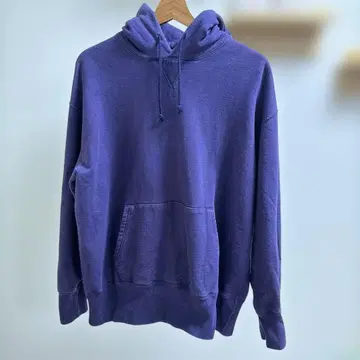 LOOPWHEELER 퍼플 후드티 XL BEAMS 별주