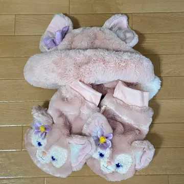 리나벨 퍼 캡과 장갑 세트