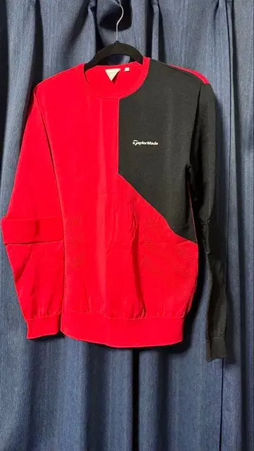 테일러메이드 TaylorMade L 긴팔 빨간색 골프 T셔츠