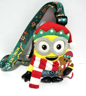 유니버셜 USJ 미니언 크리스마스 패스 케이스 교통카드 지갑 밥 팀