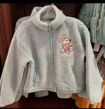 새상품급 미키 자수 플리스 자켓 플로리다 디즈니 월드 - M