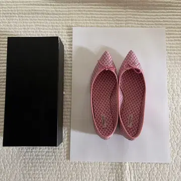 [ 시착만 한 상품 ] Repetto 핑크 꽃무늬 발레 슈즈