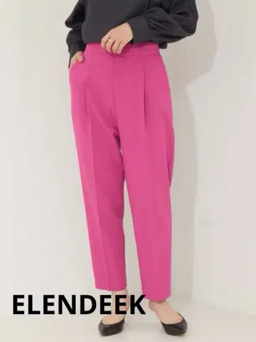 ELENDEEK 크레이프 하이웨스트 팬츠