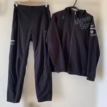 데상트 무브스포츠 셋업 나일론 저지 자켓 팬츠