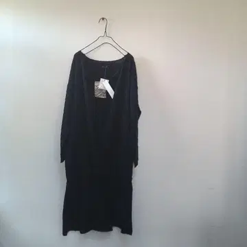 LUEUF 부클 롱 가디건 블랙 미사용품