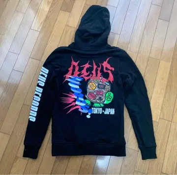 DEUS RECORDS 블랙 후드티 S 사이즈