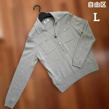 온워드 자유구 캐시미어 실크 니트 그레이 L