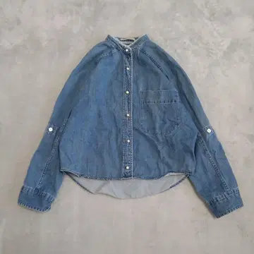 BLANC basque 블랑바스크 펄 버튼 데님 셔츠