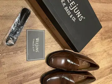 GH BASS 브라운 로퍼 UK8.5