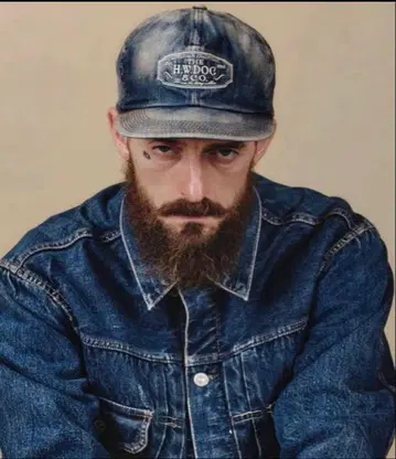 THE H.W.DOG&CO 한정판 트래커캡 데님 데미지