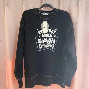 나니와단시 GU 헤비 웨이트 맨투맨 풀오버 블랙