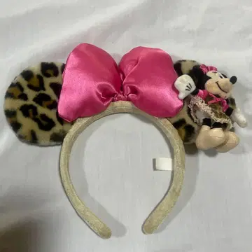 디즈니 미니 마우스 레오파드 무늬 머리띠